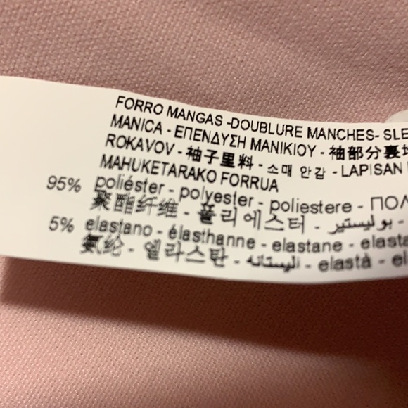 NWT. Zara Pink Draped Blazer Mini Dress Size L. - Picture 11 of 12